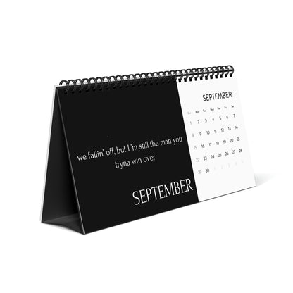 Drake OVO 2024 Slime You Out Lyric Calendar, Desktop Calendar, Drake Planner Gifts