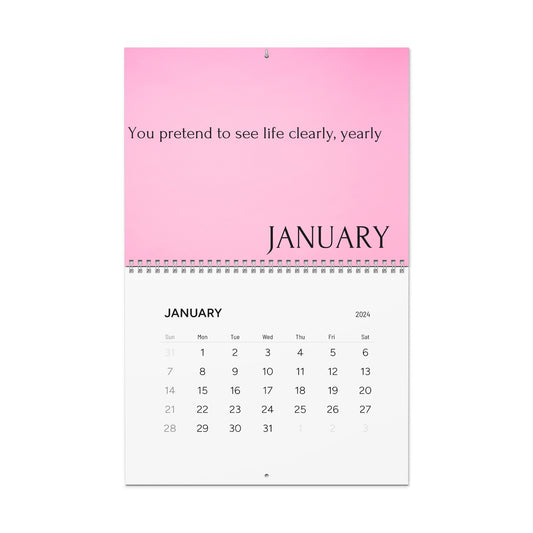 Pink 2024 Slime you out OVO Drake SZA Lyric Hanging Wall Calendar