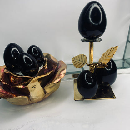 Black Obsidian Yoni Egg